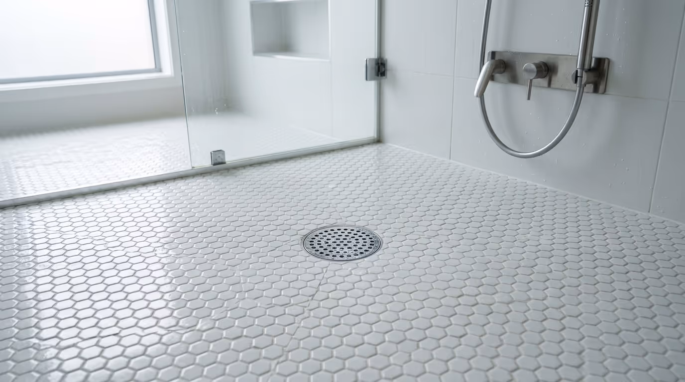 Why Small-Format & Mosaic Tiles Win on Shower Floors