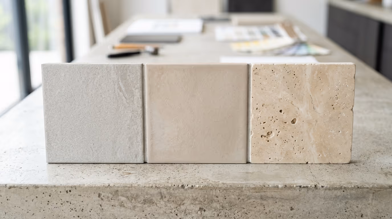 Porcelain vs Ceramic vs Natural Stone