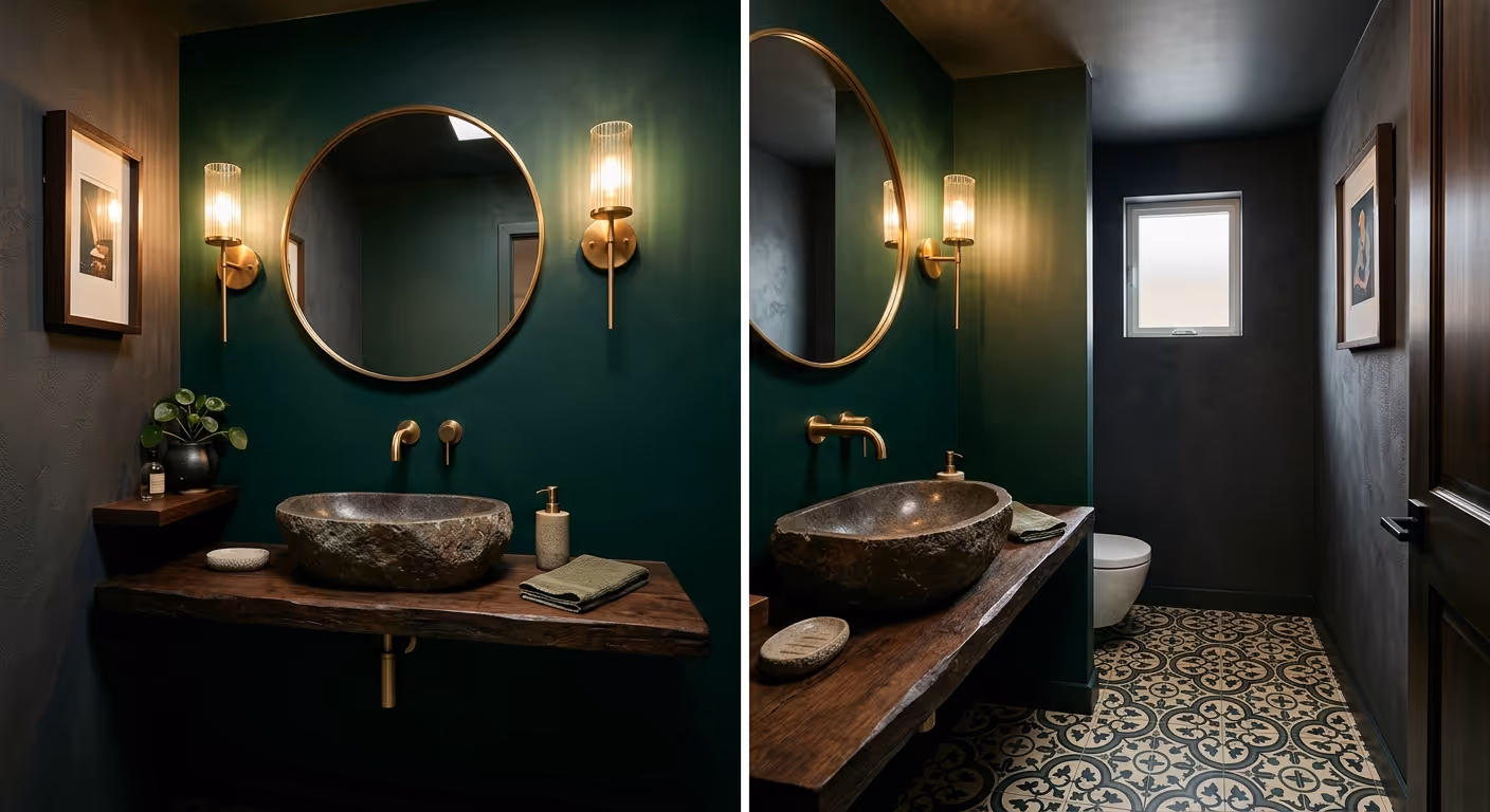 Make a Statement: Bold Tiles, Colour and Wallpaper