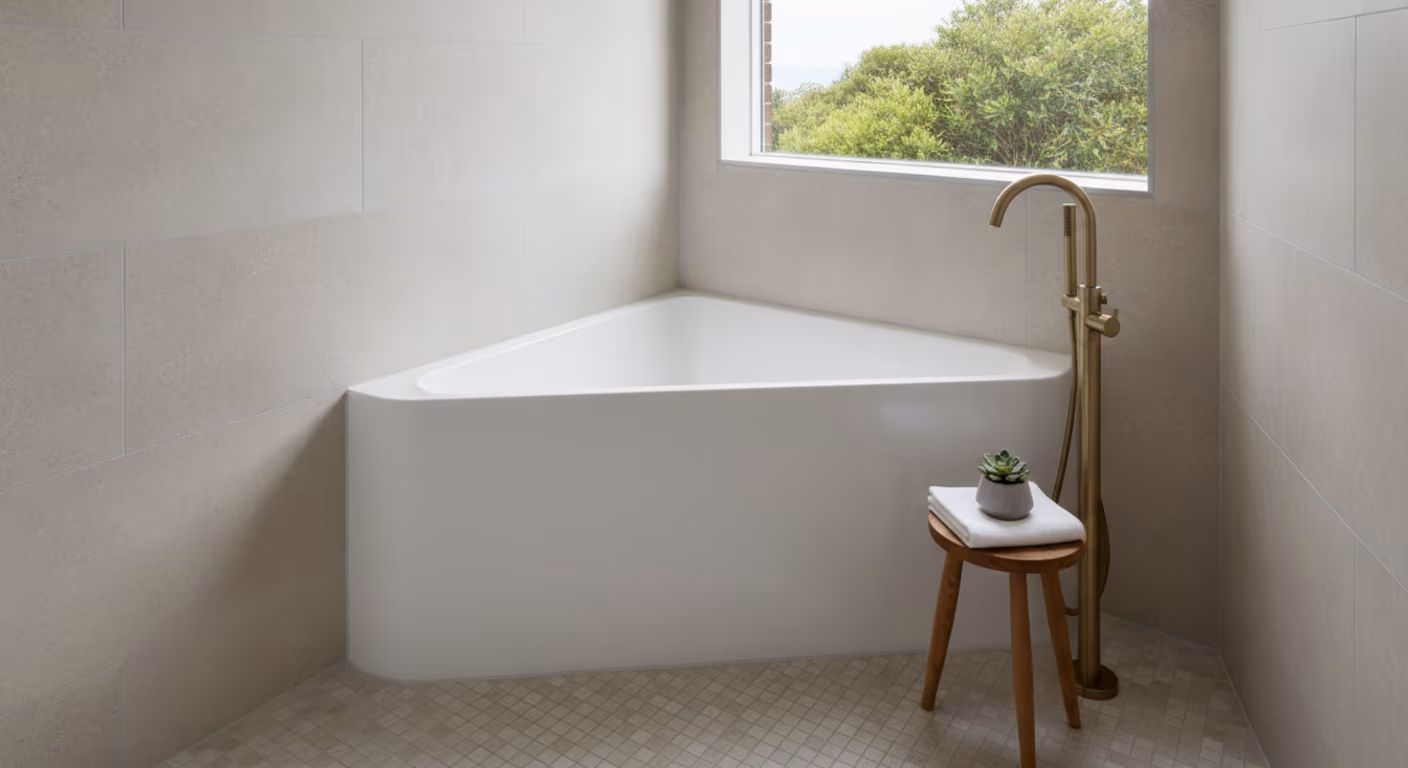 Corner Baths: Maximising a Tight Footprint