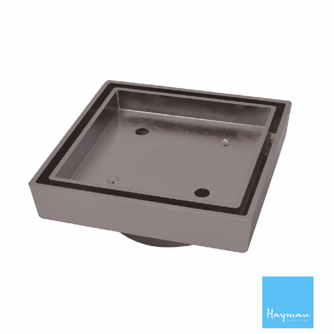DTA Hayman Tile-In Floor Drain 100 × 100 (Chromed Brass)