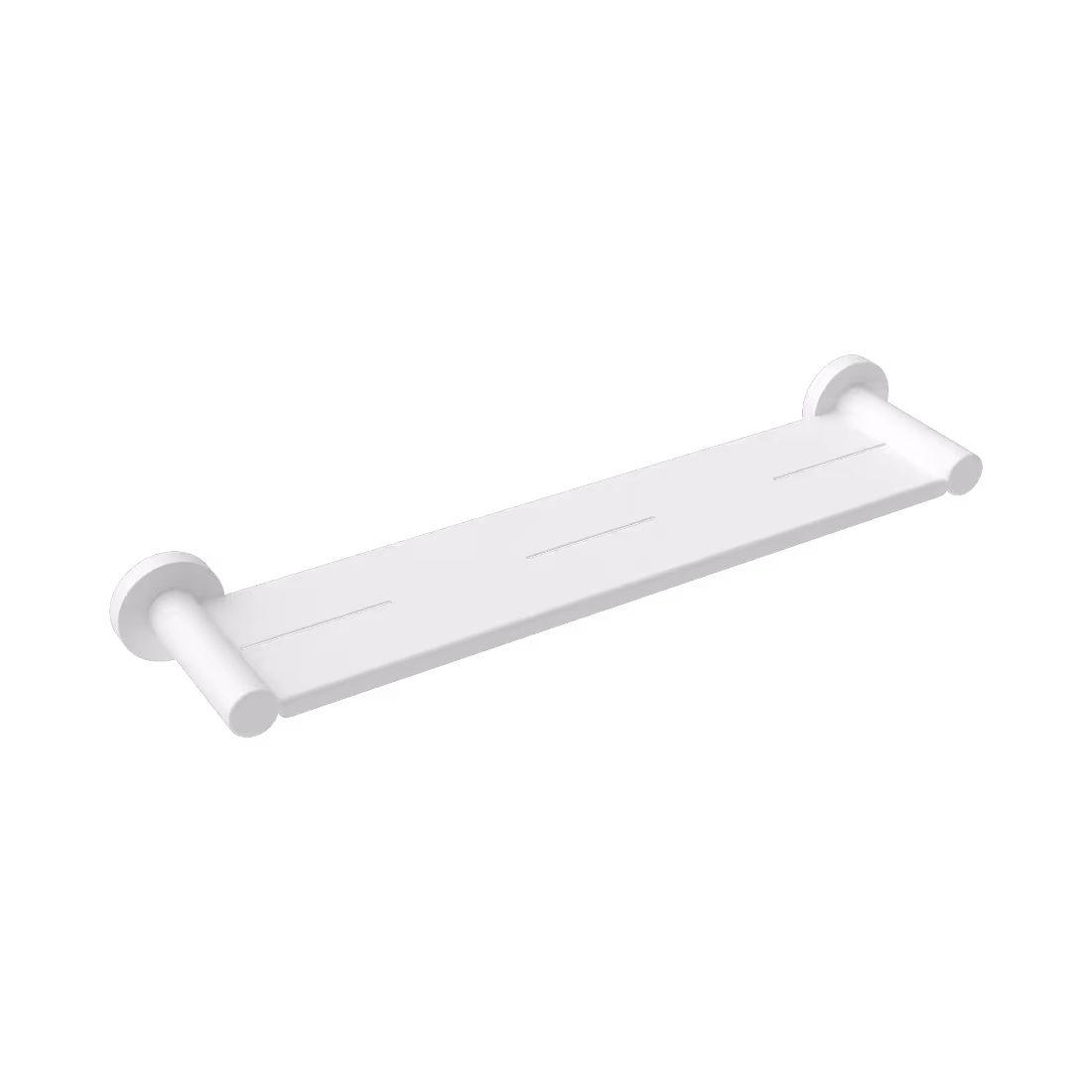 Nero Mecca Metal Shower Shelf — Matte White