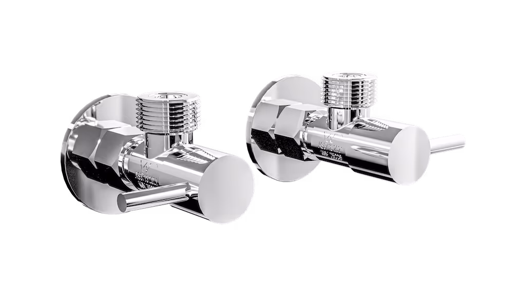 Linsol Zarah Easy-Turn Washing Machine Taps — Chrome