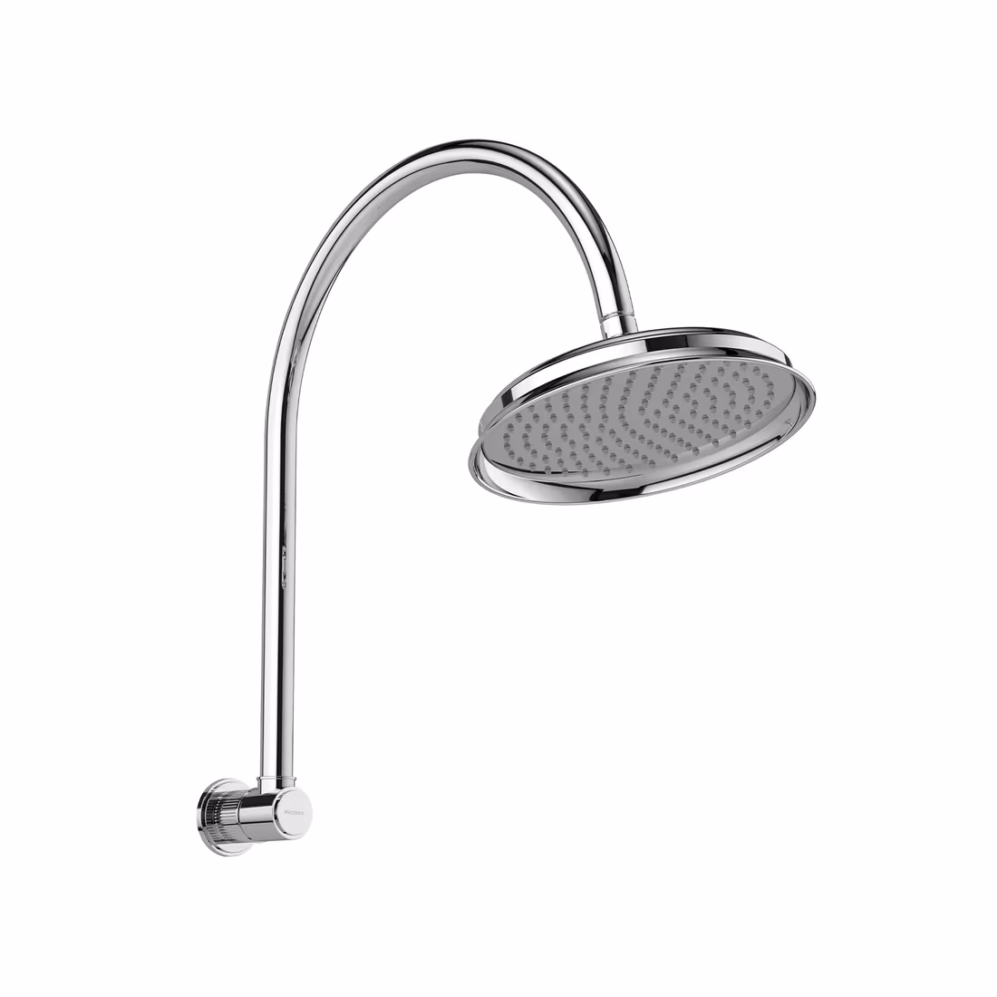 Phoenix Wiltern High-Rise Shower Arm & Rose — Chrome