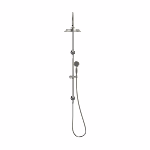 Meir Harrington Combination Shower Rail Set — PVD Brushed Nickel
