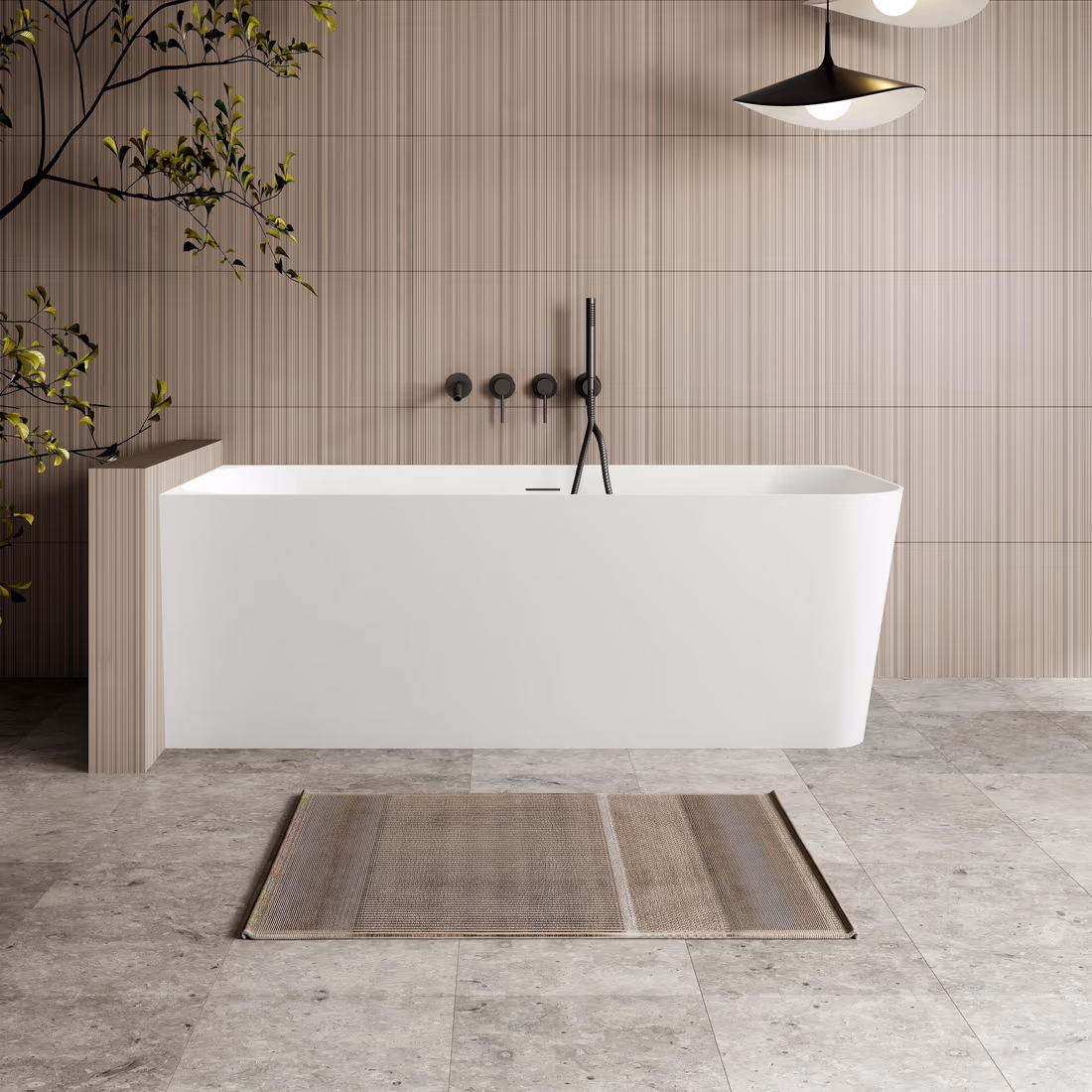 Cassa Design Ashton Corner Back-to-Wall Bath