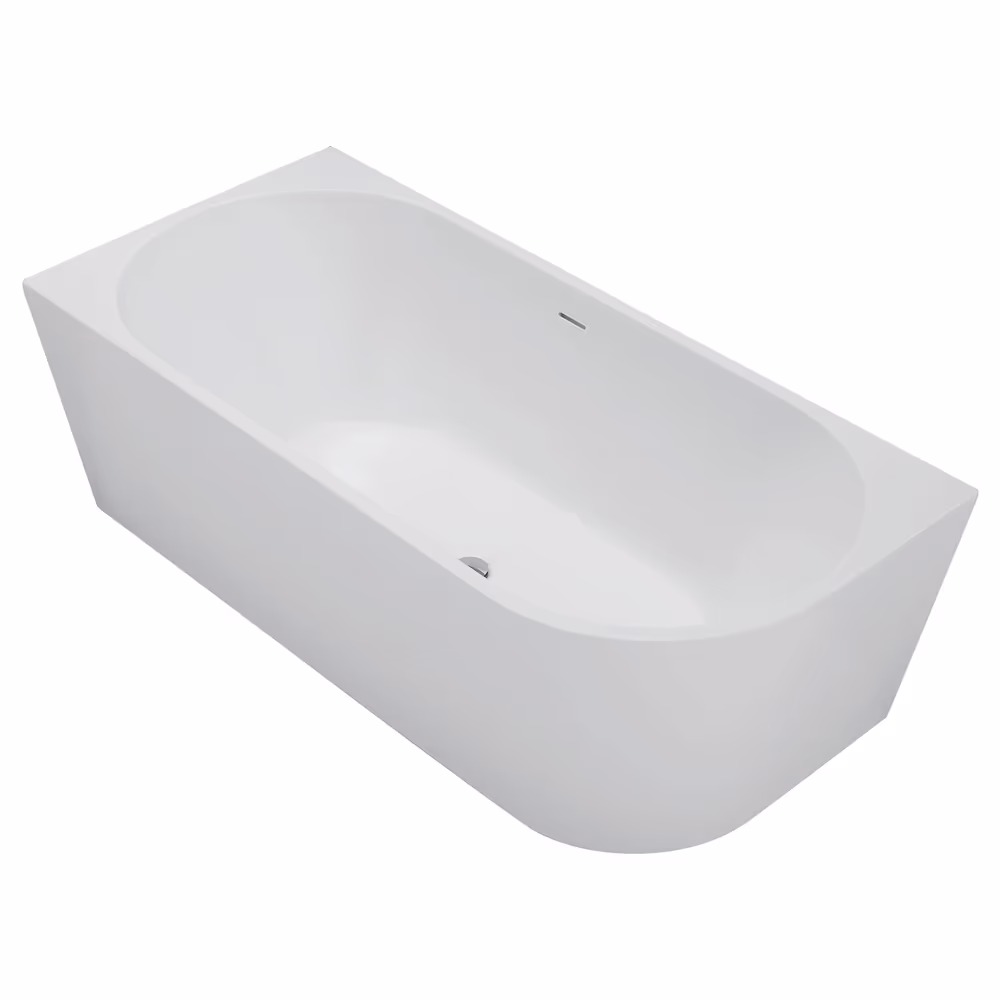 Fienza Isabella Right-Hand Corner Bath, 1700mm — Matte White