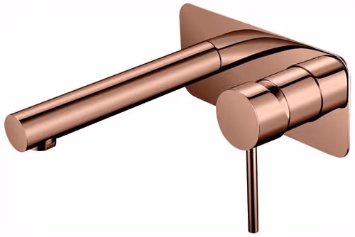Hellycar Ideal Wall Mixer With Outlet — Rose Gold